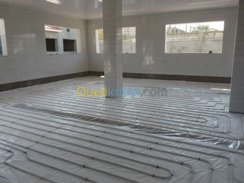 installation chauffage au sol  central