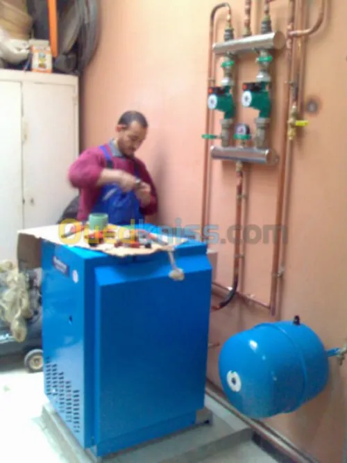 installation chauffage au sol  central