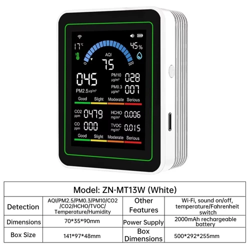 10 in 1 Air Quality Detector / 5 in 1 Air Quality Monitor