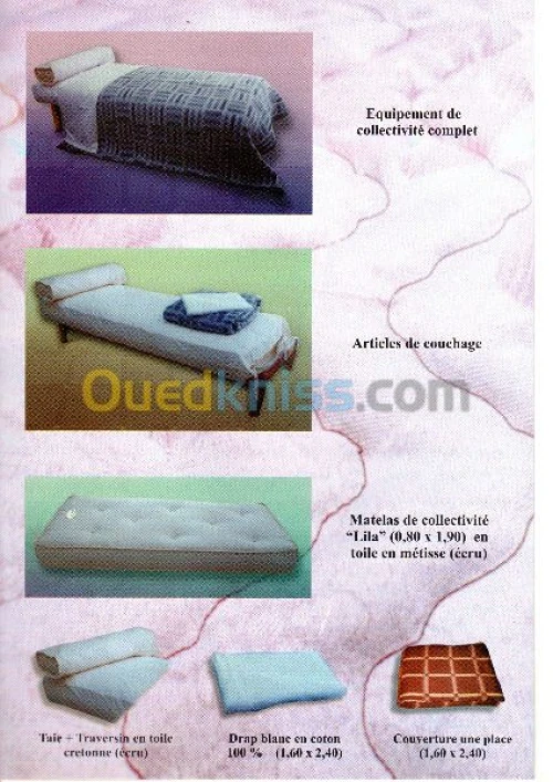 FABRICANT DE MATELAS ET ARTICLE DE 