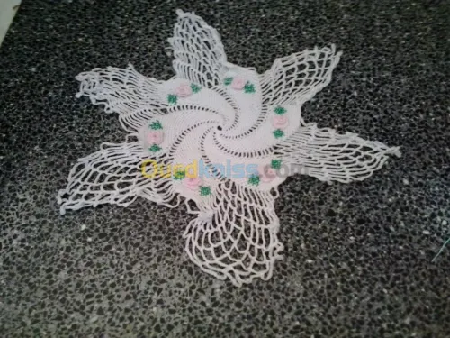Décoration florale,crochet et broderie