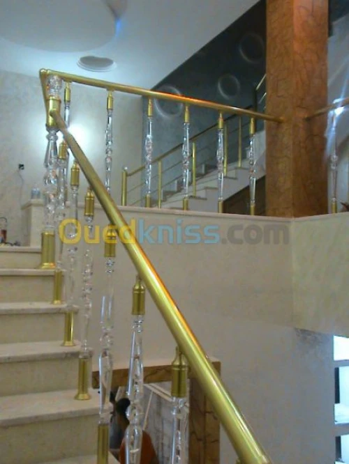 Rempes d'escalier et gards corps  Alu