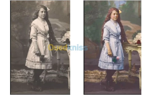 retouches des photos endommagées