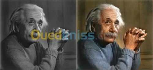 retouches des photos endommagées