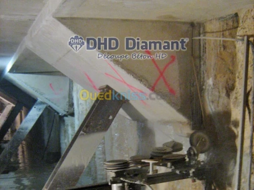 Sciage de béton armé au Câble/Algérie