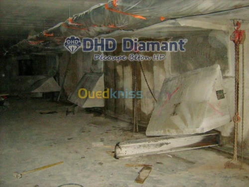 Sciage de béton armé au Câble/Algérie