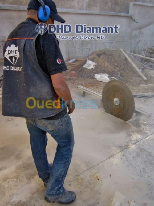 Sciage de béton armé au Disque/Algérie