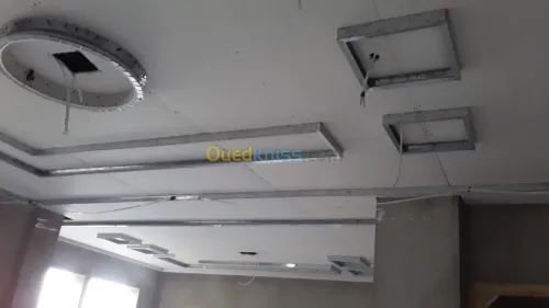 Rénov-intérieur BA13 plafond déco+Alum