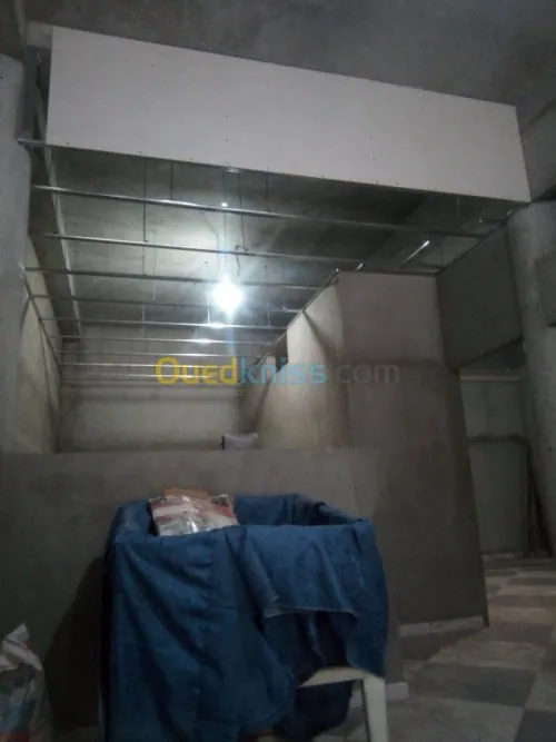 Rénov-intérieur BA13 plafond déco+Alum