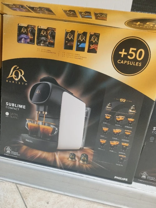 MACHINE L'OR BARISTA + 50 CAPSULES 