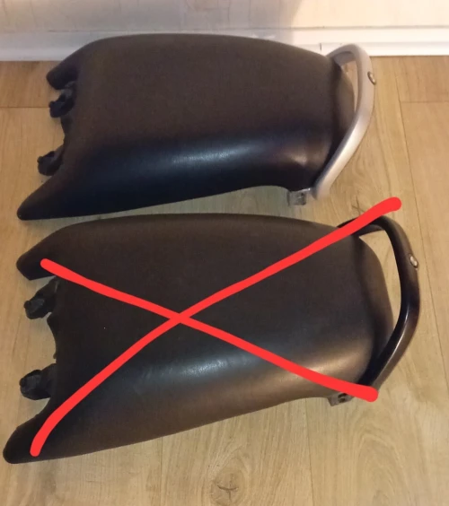 Selle bmw r28 r850r avec poignée de maintien grise