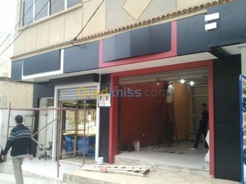 aménagement faux plafond & allucobond