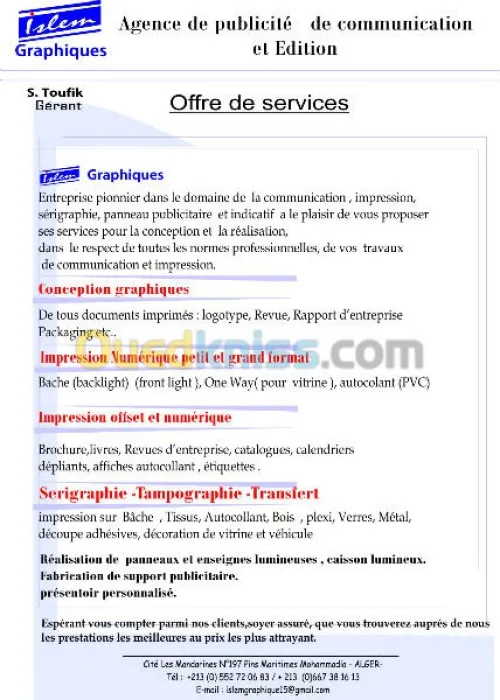 agence de publiicté et communication