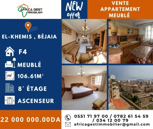 Vente Appartement F4 Béjaïa Bejaia