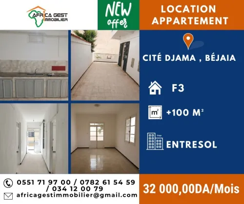 Location Appartement F3 Béjaïa Bejaia