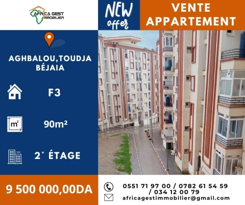 Vente Appartement F3 Béjaïa Toudja