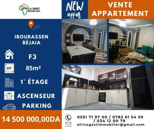 Vente Appartement F3 Béjaïa Bejaia