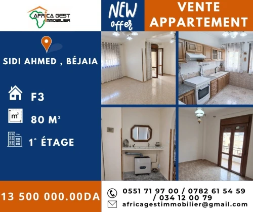 Vente Appartement F3 Béjaïa Bejaia