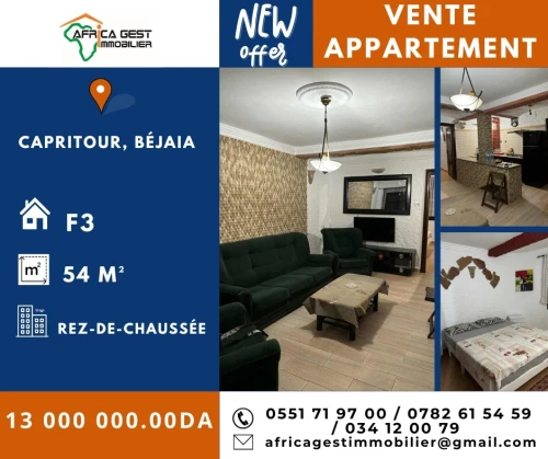 Vente Appartement F3 Béjaïa Bejaia