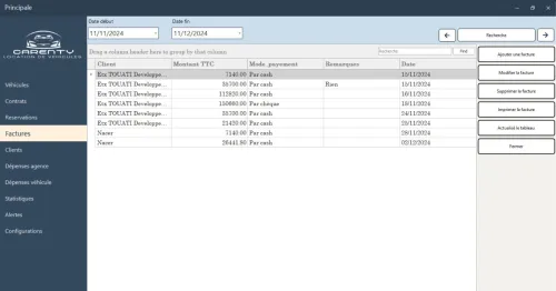 Logiciel de Gestion pour Agence de Location de Véhicules  نظام إدارة لوكالة تأجير السيارات