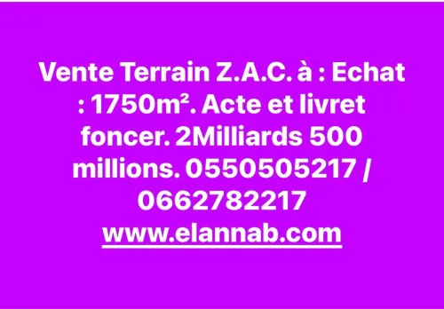 Vente Terrain El taref Echatt