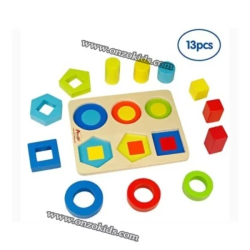 jeux éducatif Tableau de tri et dempilage de formes
