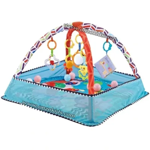 Tapis de jeu évolutif 3 en 1 avec 18 Balles colorées pour bébé