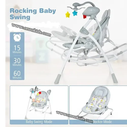 Balançoire télécommandée & Transat Relax 2en1 | Uboo Baby