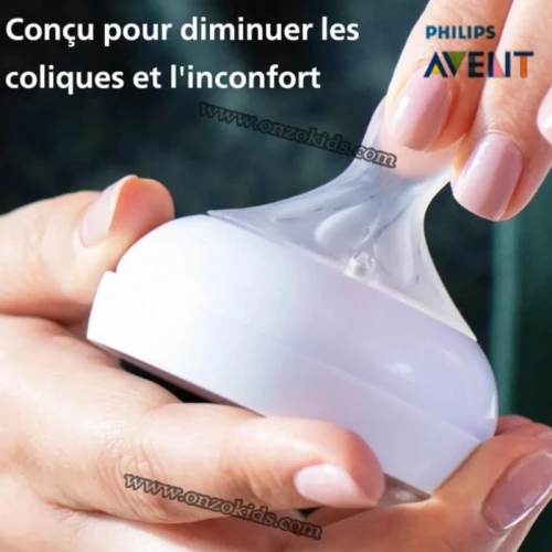 Biberon Natural 125 Ml transparent en plastique