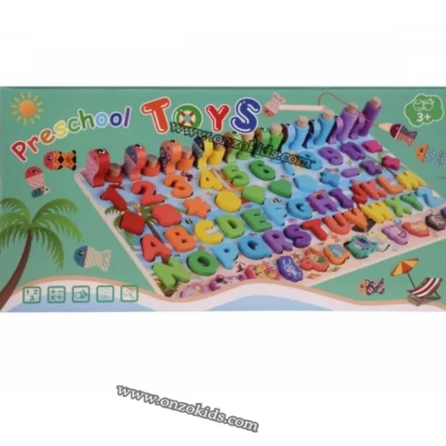 jeux éducatif  Jouets éducatifs en boi Nombres et Alphabets