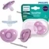 Sucettes Rose Courbes Naturelles Orthodontiques AVENT Soothie