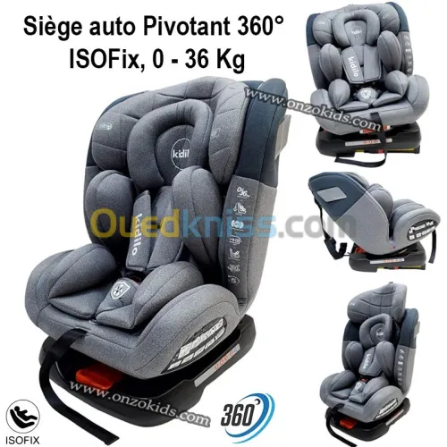Siège Auto Pivotant ISOFIX 0-36 kg Pappi - kidilo