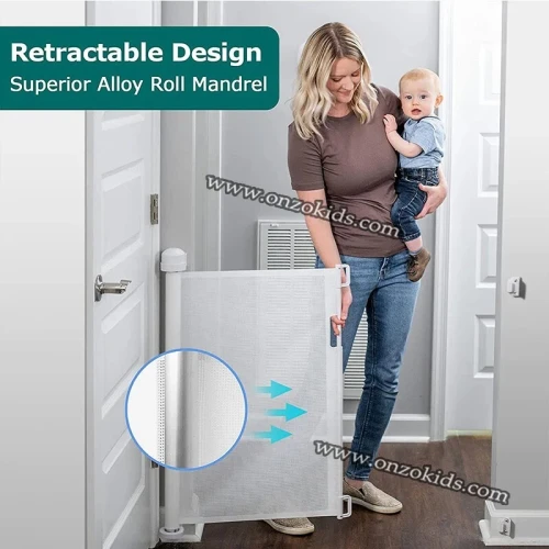 Barrière de sécurité rétractable pour bébé 150 Cm