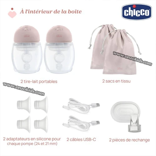 Tire Lait Electrique Main Libre Double Pompe - Chicco