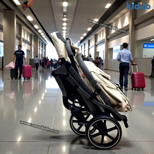 Poussette compacte valise avec Cache Pied de luxe - Kidilo