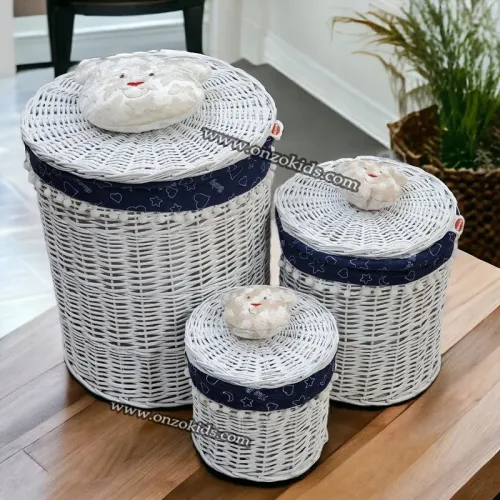 Paniers de rangement en osier 3 pièces