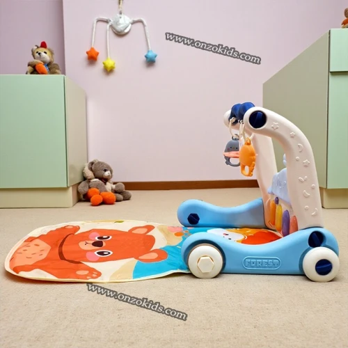 Tapis d'éveil, Trotteur avec piano 3en1