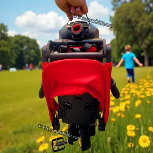 Poussette Tricycle compacte pliable avec Siege réversible