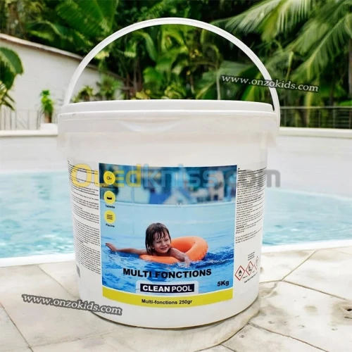 Bidon De Chlore Multi-Fonction 5 Kg - CLEAN POOL