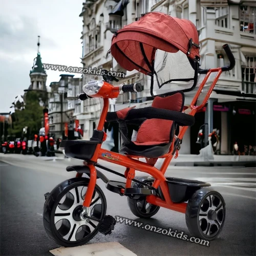 Vélo poussette avec auvent musical