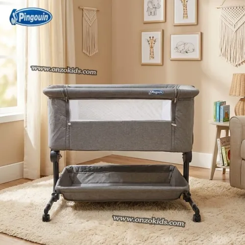 Berceau Cododo Pliable avec Rangement pour Bébé - pingouin