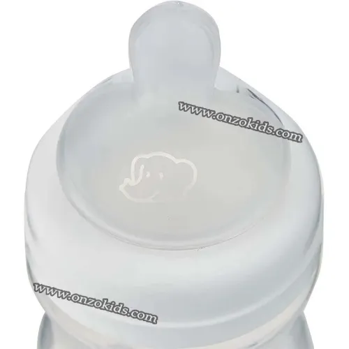 Biberon Natural Comfort 240 ml Blanc + Tétine Silicone T1 Débit Moyen