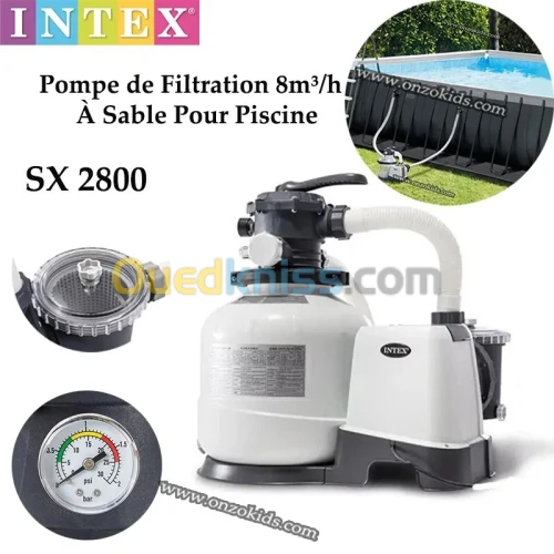 Pompe de Filtration SX 2800 À Sable 8m h Pour Piscine