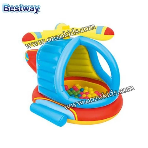 Piscine à balles, Hélicoptère gonflable pour enfant + 50 balles – Bestway