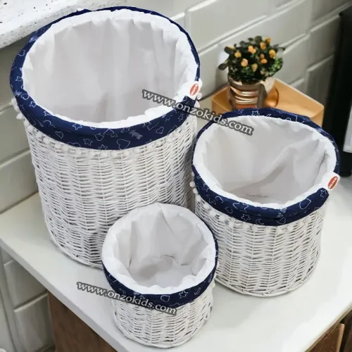 Paniers de rangement en osier 3 pièces
