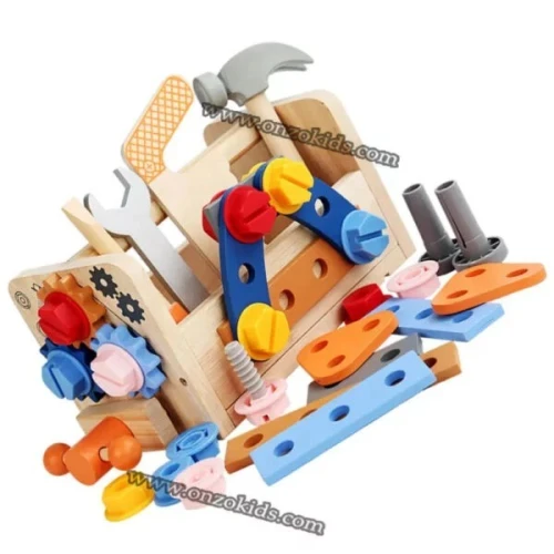 jeux éducatif  Outil en bois jouet de table bébé faire semblant de jeu établi construction joue