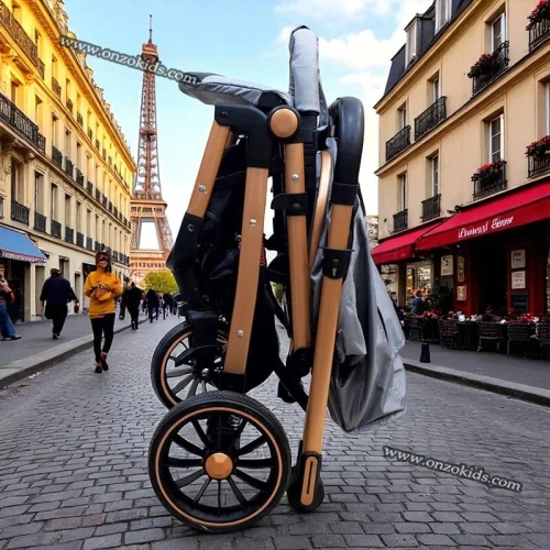 Poussette compacte valise réversible de luxe Vidalia Bronze - Popypapa