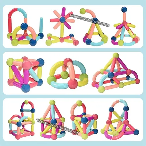 Blocs de construction magnétiques 42 pièces pour enfants