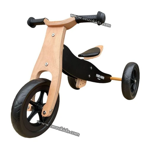 Vélo d'équilibre tricycle en Bois 2en1-Free 2 Move
