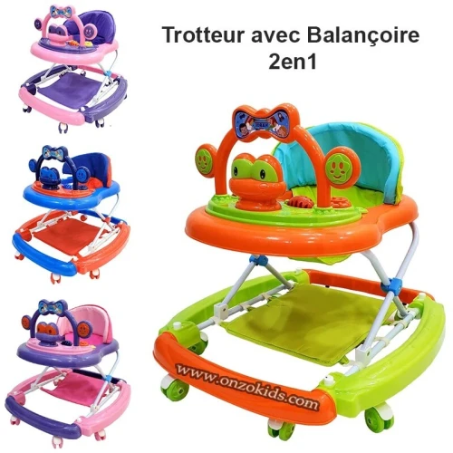 Trotteur avec Balançoire 2en1